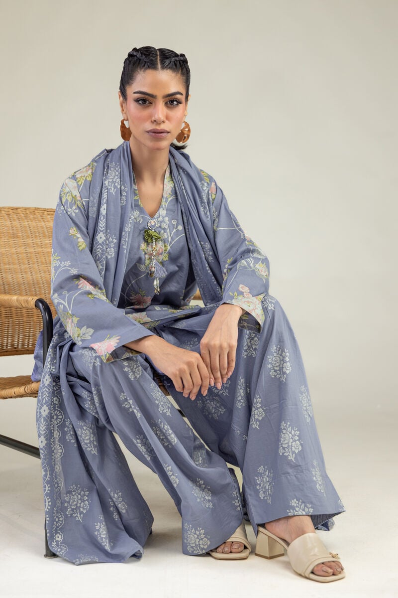 Floral Cambric Kurta 