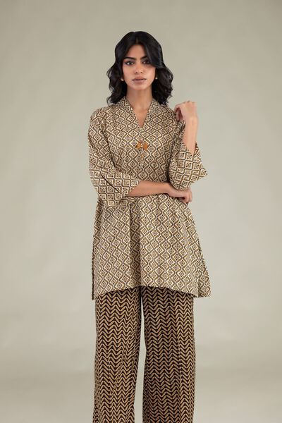 Printed Cambric Short Cambric Kurta