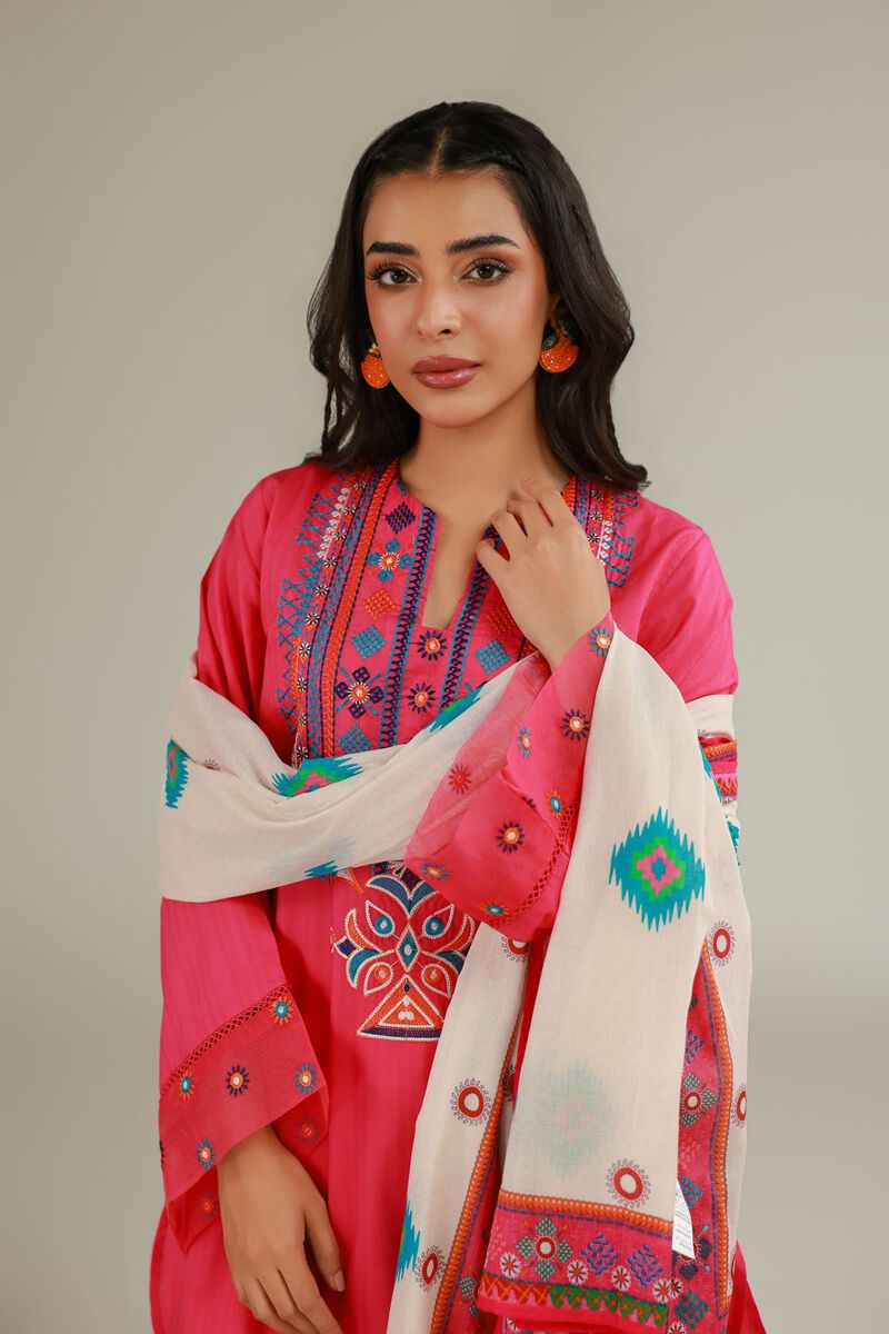 Cotton Pom-Pom Dupatta
