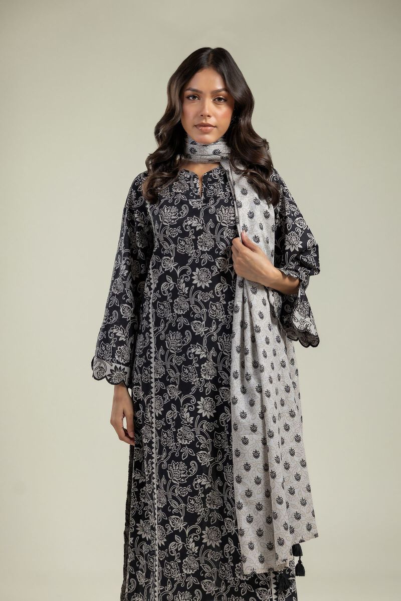 Black Cambric Kurta