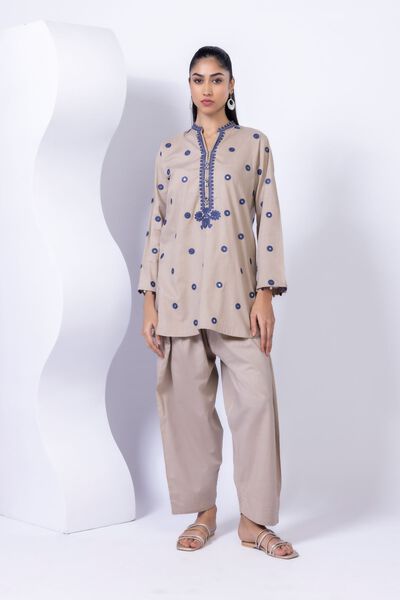 Embroidered | Crosshatch Poplin | Kurta | PKR 2,500