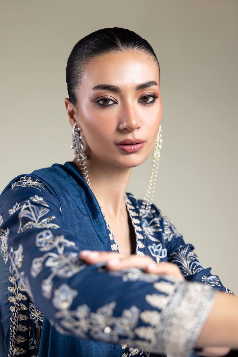 Navy Silk Set