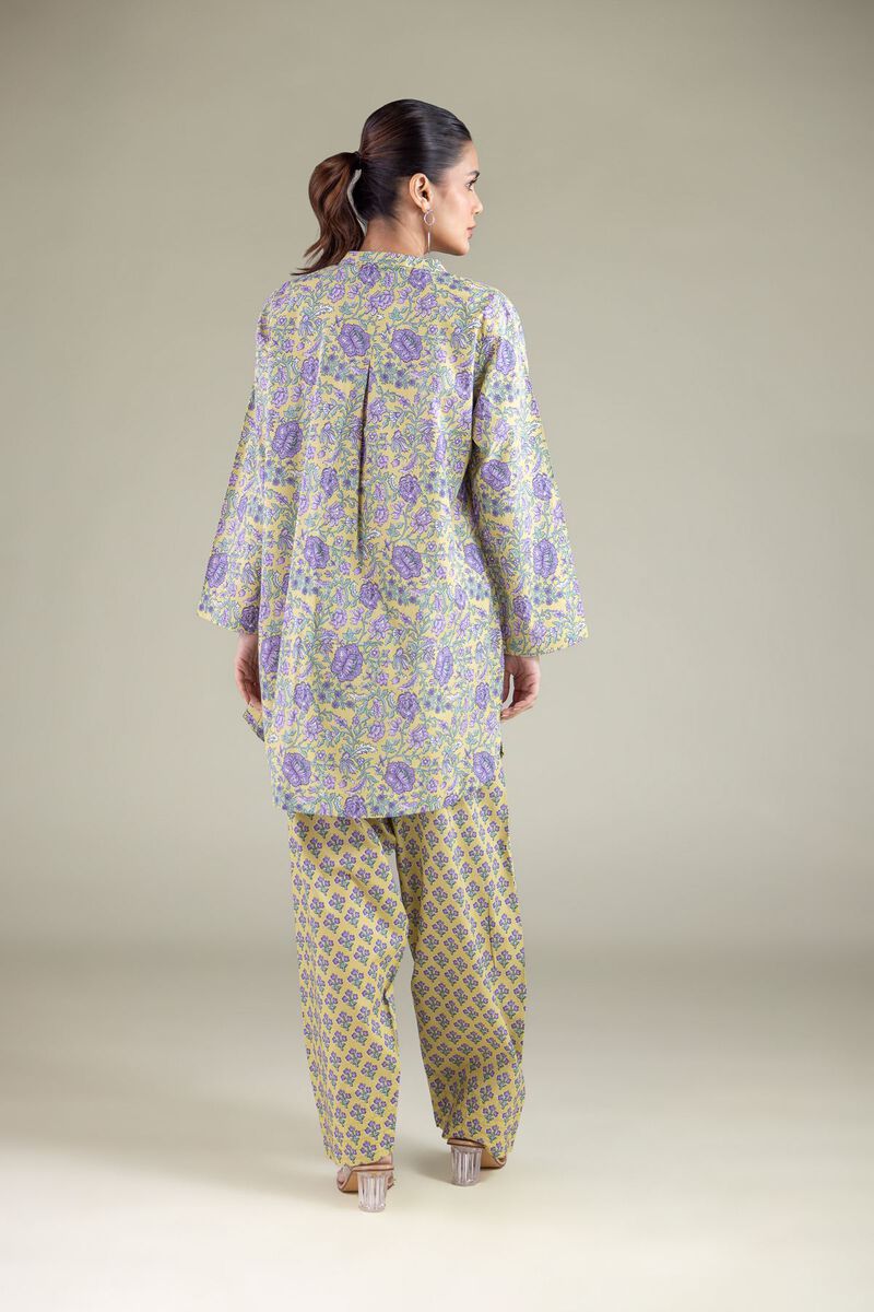 Floral Band-Collar Kurta