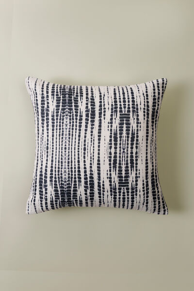 Printed Polyester Jute 16x16in Cushion Cover