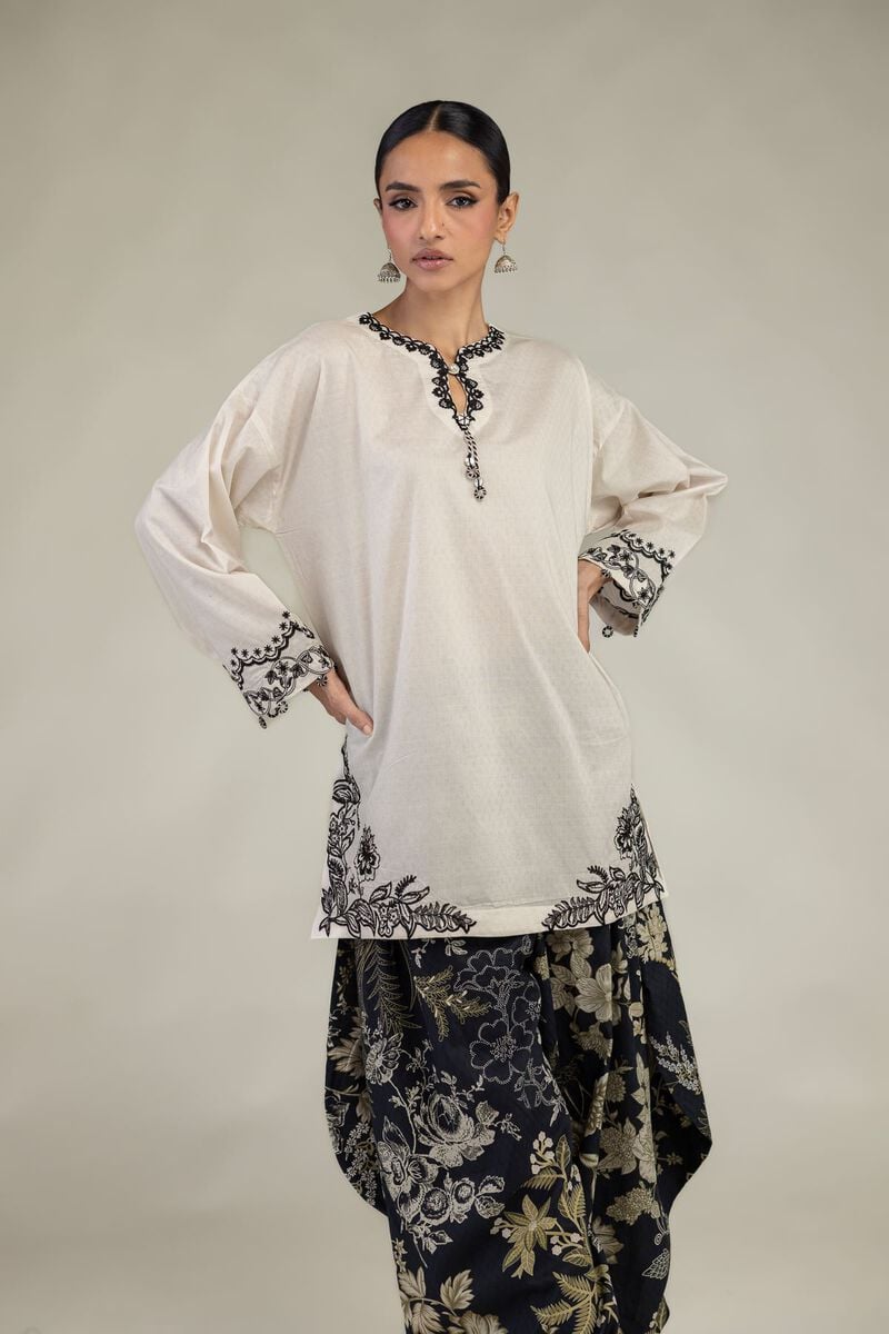 Floral Short Kurta