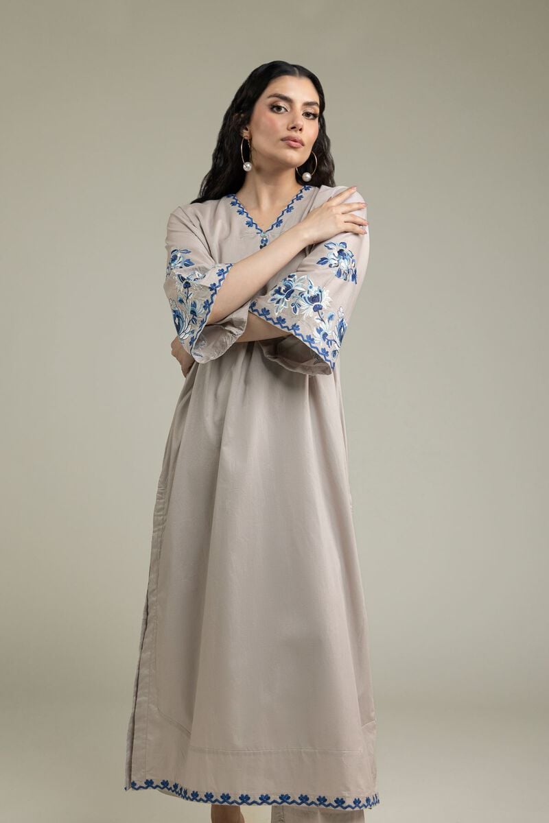 Long Floral Kurta