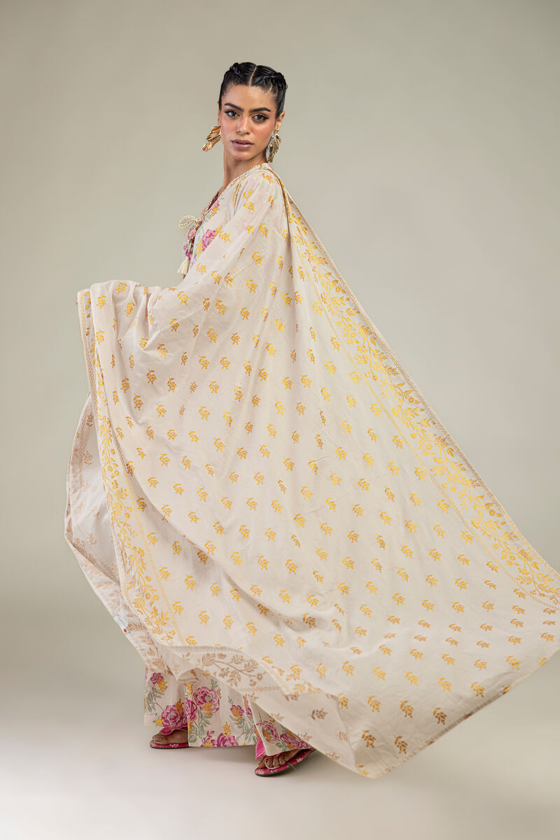 Floral Lawn Dupatta