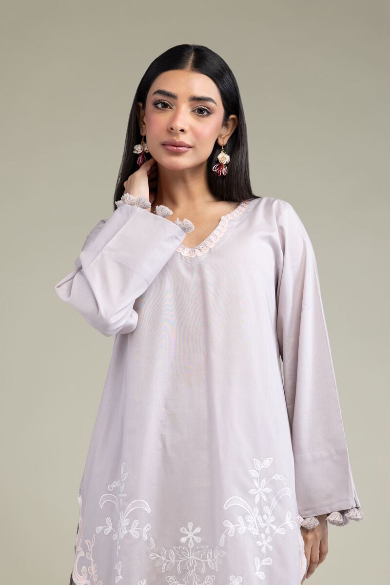 Floral Cambric Kurta view 2
