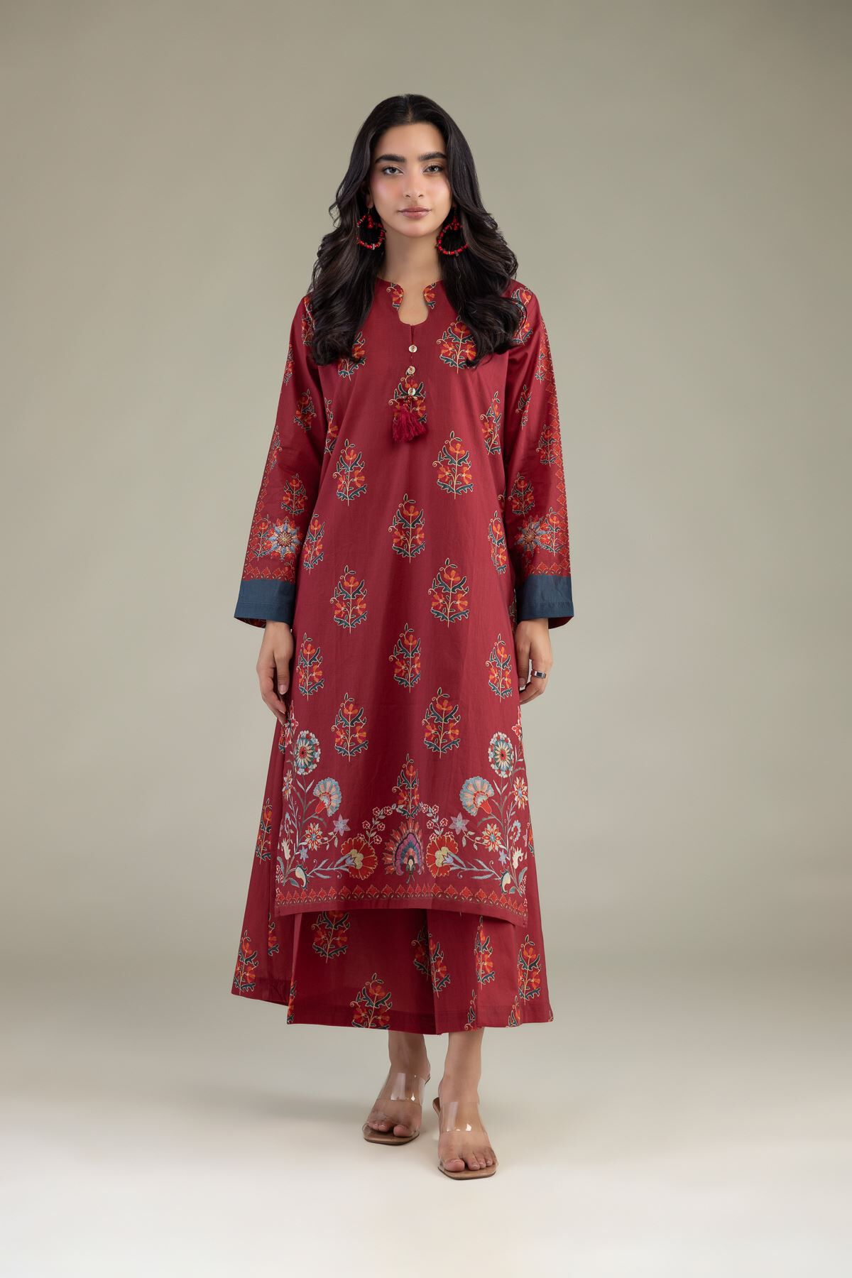 Khaadi - Floral Cambric Pants