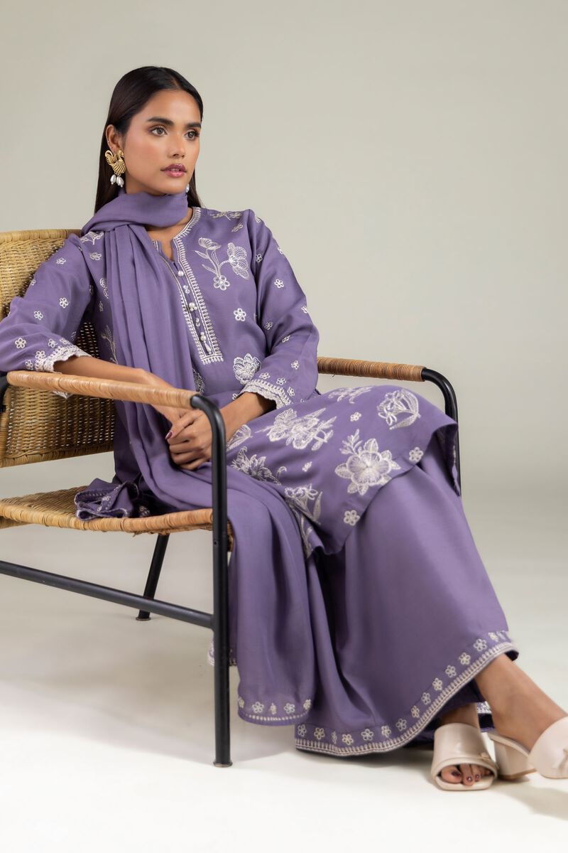 Floral Thread Work Dupatta