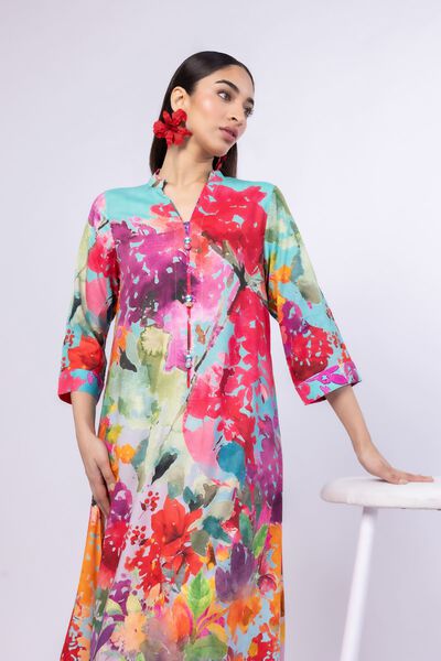 Printed | Viscose Plain Weave | Kurta | PKR 4,000