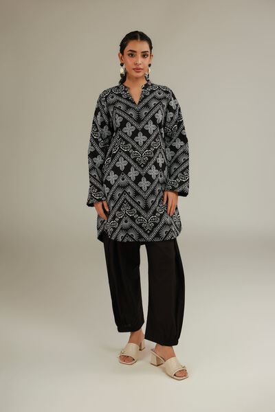 Black Cambric Shalwar, image 1