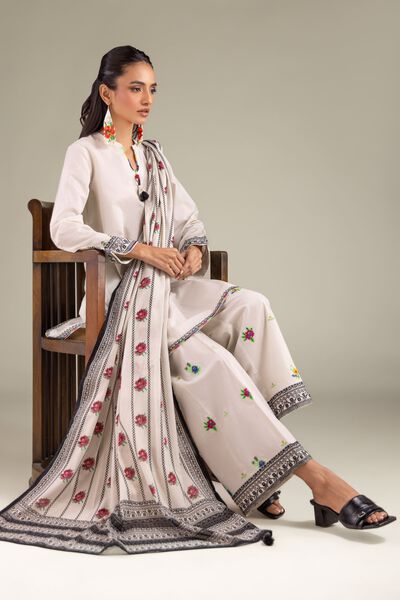 Draped Tassel Dupatta, image 1