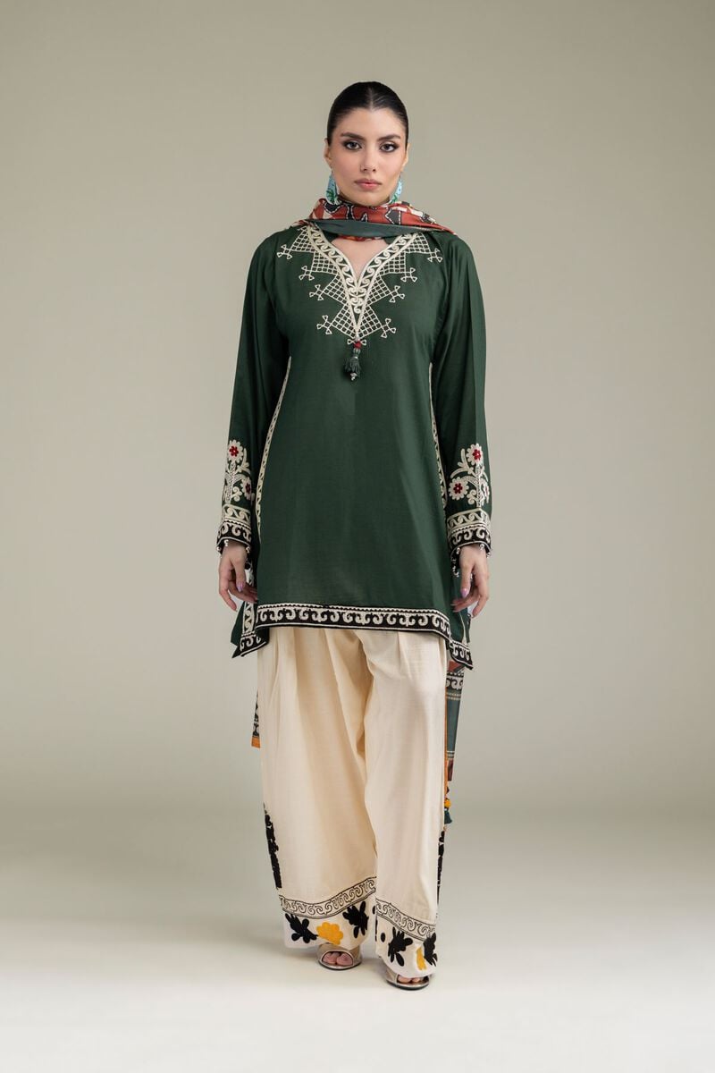 Short Silk Kurta