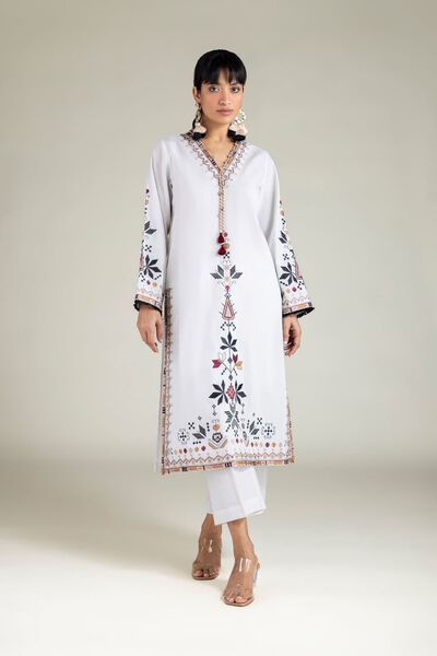 Embroidered Cambric Fabrics 2 Piece Top and Bottom