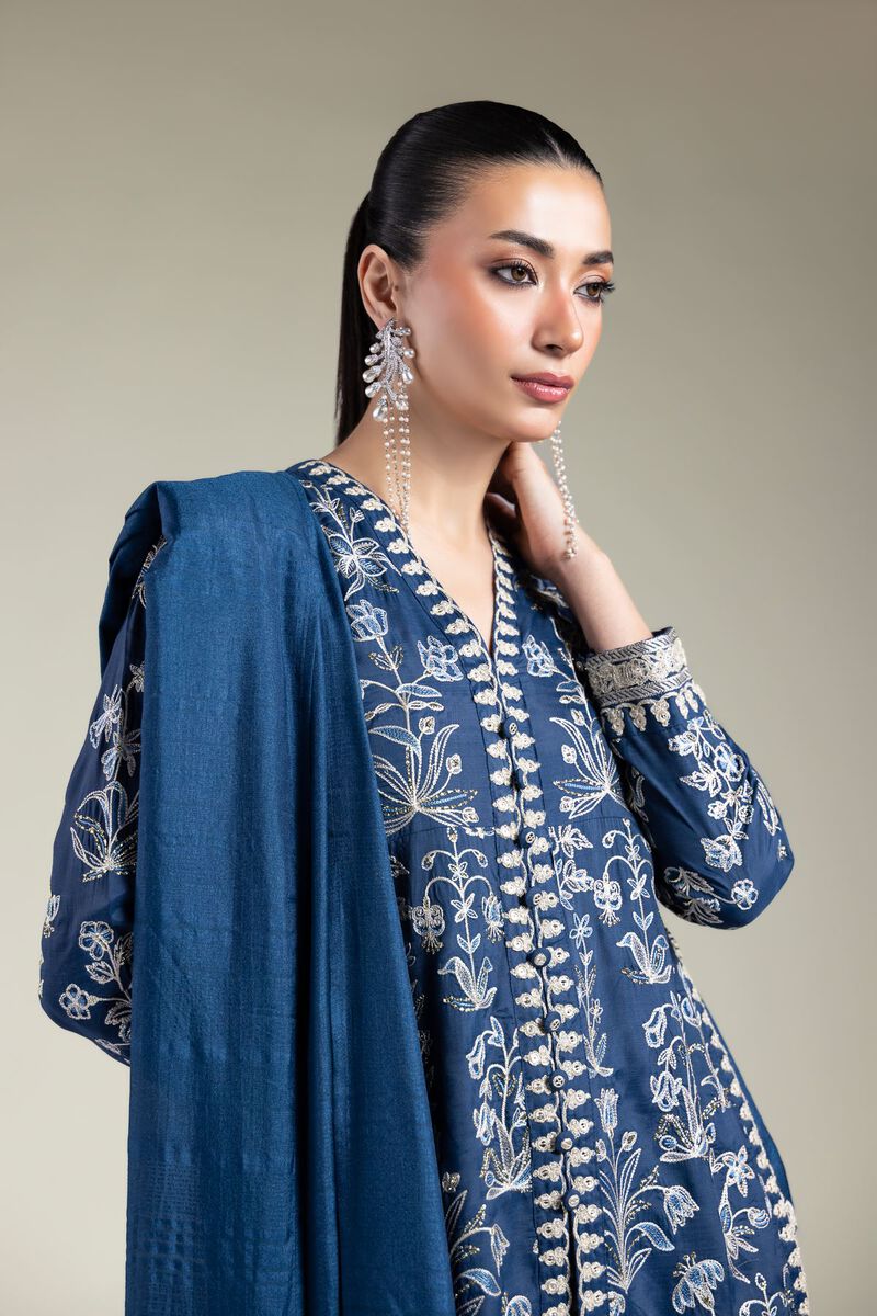 Navy Silk Set