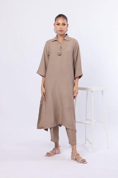 Dyed | Cotton Vortex Wrinkle
            
        Kurta