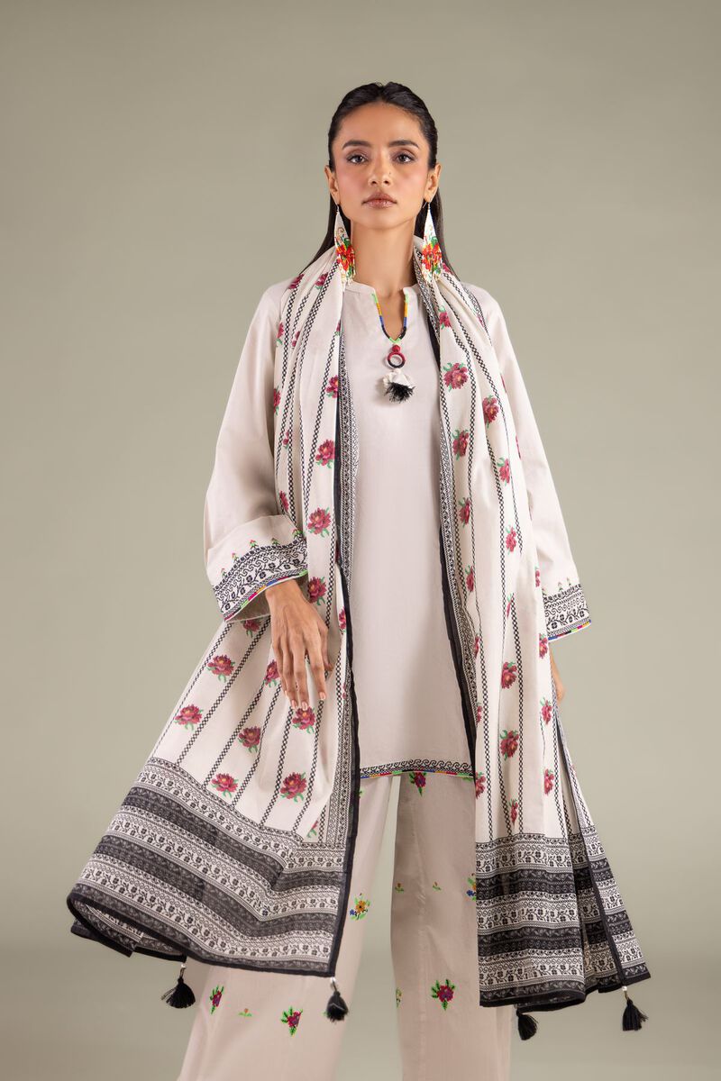 Draped Tassel Dupatta