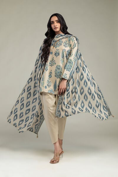 Printed Cambric Floral Cambric Kurta