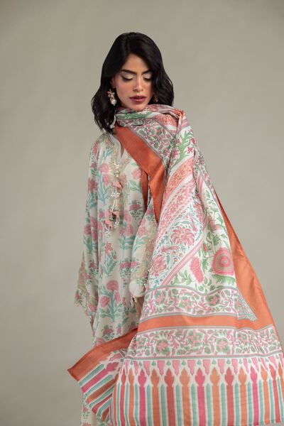 Floral Mesuri Dupatta, image 1