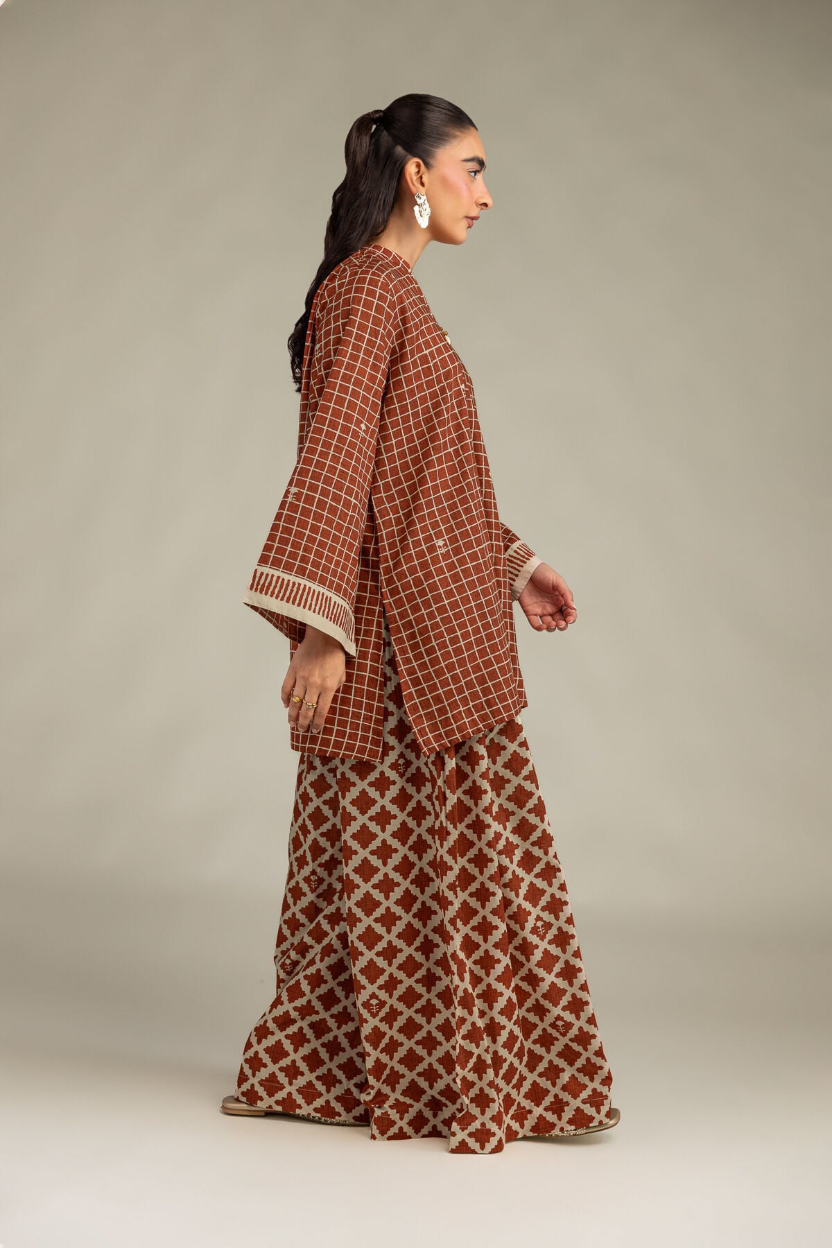 Khaadi - Printed Cambric Pants