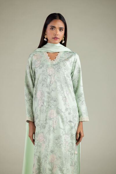 Floral Longline Kurta, image 1
