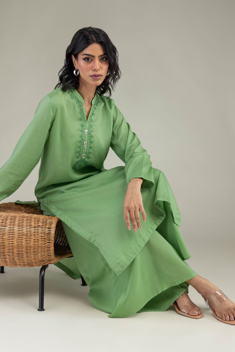 Green Lyocell Kurta