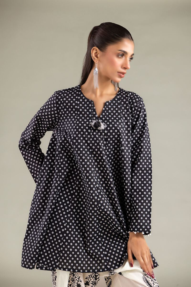 Geometric V-Neck Kurta