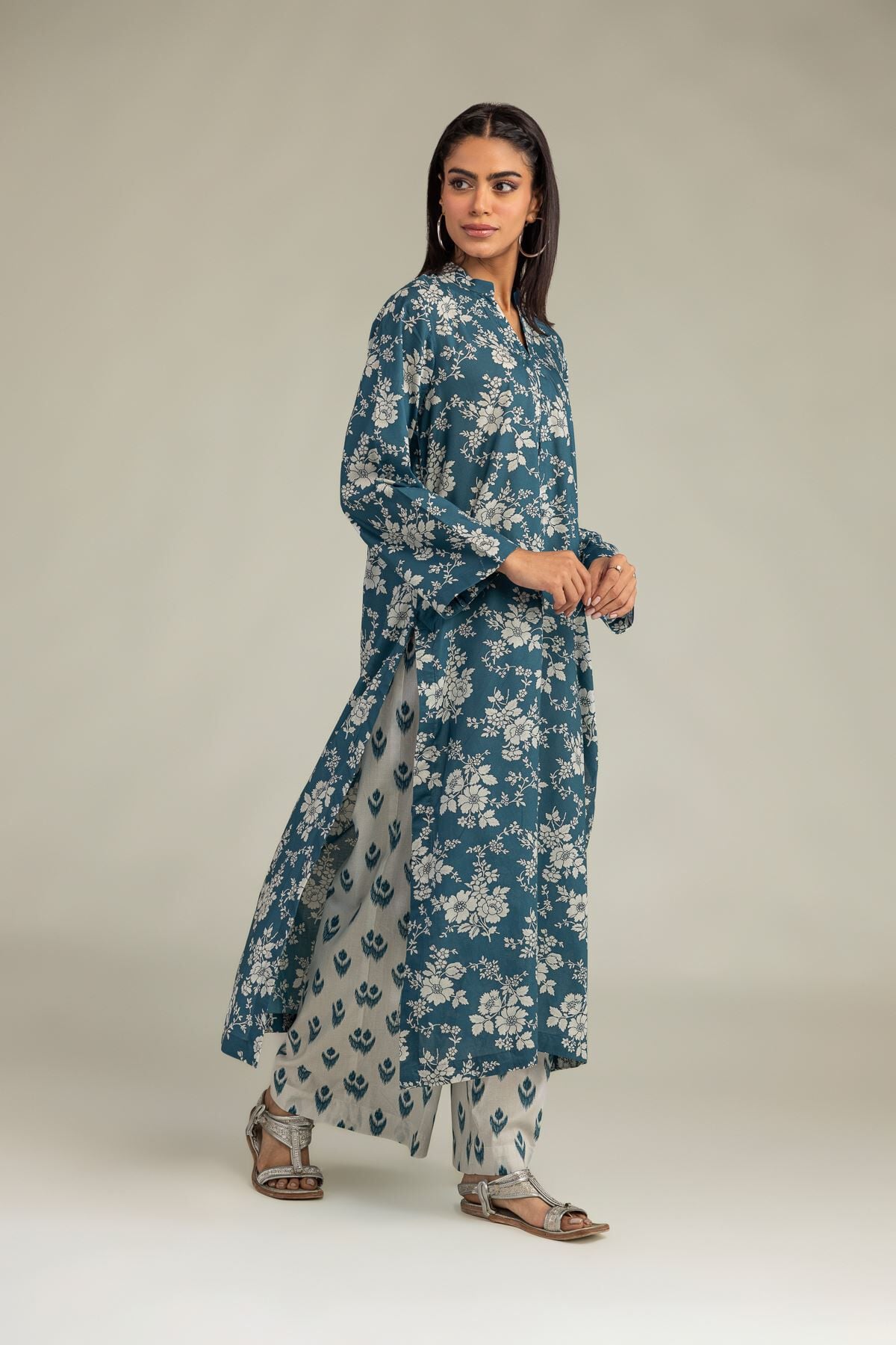 Khaadi - Printed Cambric Pants