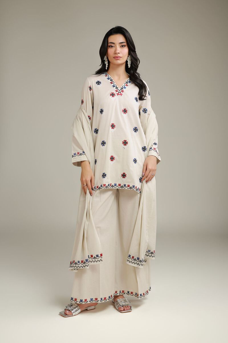 Embroidered Lawn Dupatta