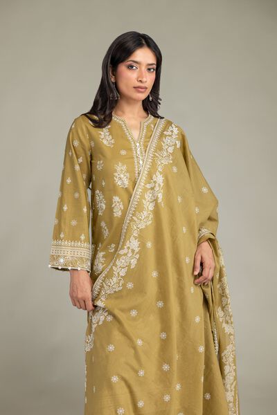 Floral Lawn Dupatta, image 1