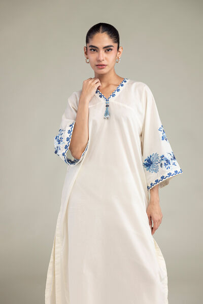 Long Floral Kurta, image 1