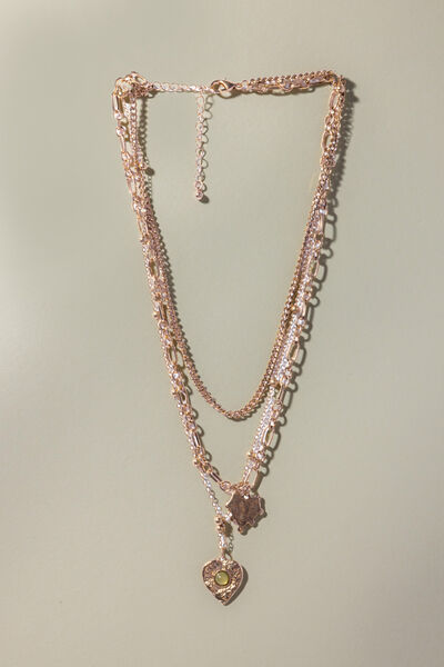 Embellished Metal Single Necklace