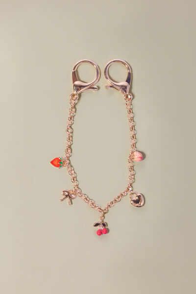 Embellished Metal Single Bag Charm
