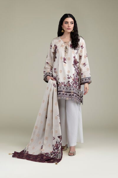 Printed Jacquard Fabrics 3 Piece