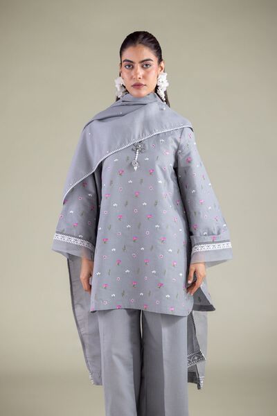 Floral Draped Dupatta, image 1