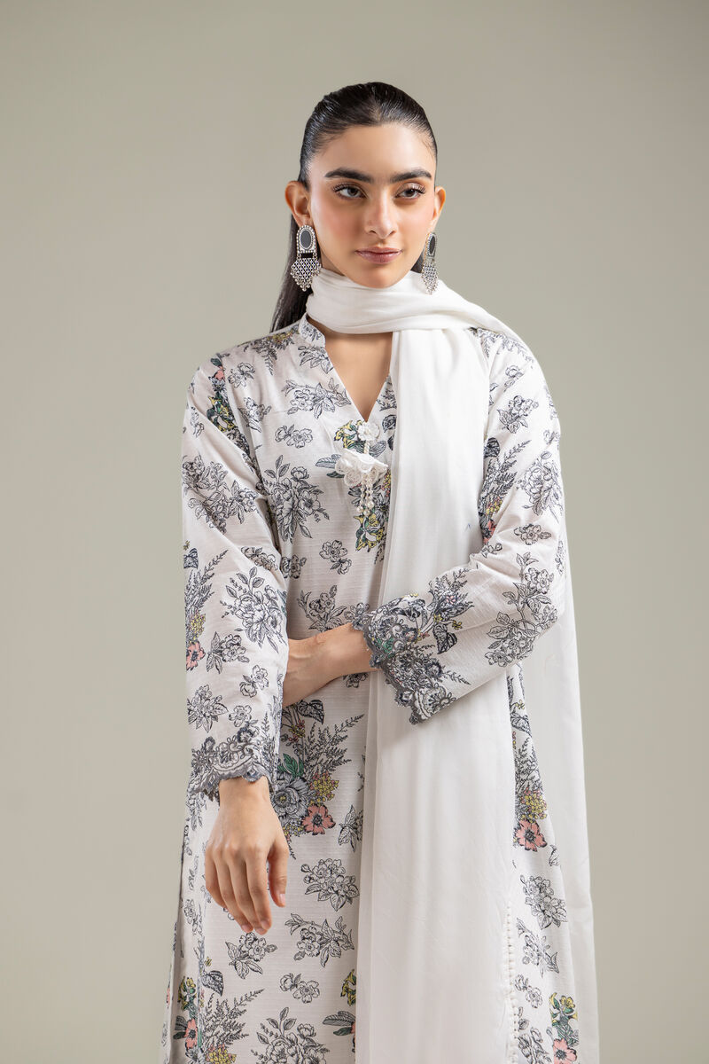 Lawn Floral Dupatta