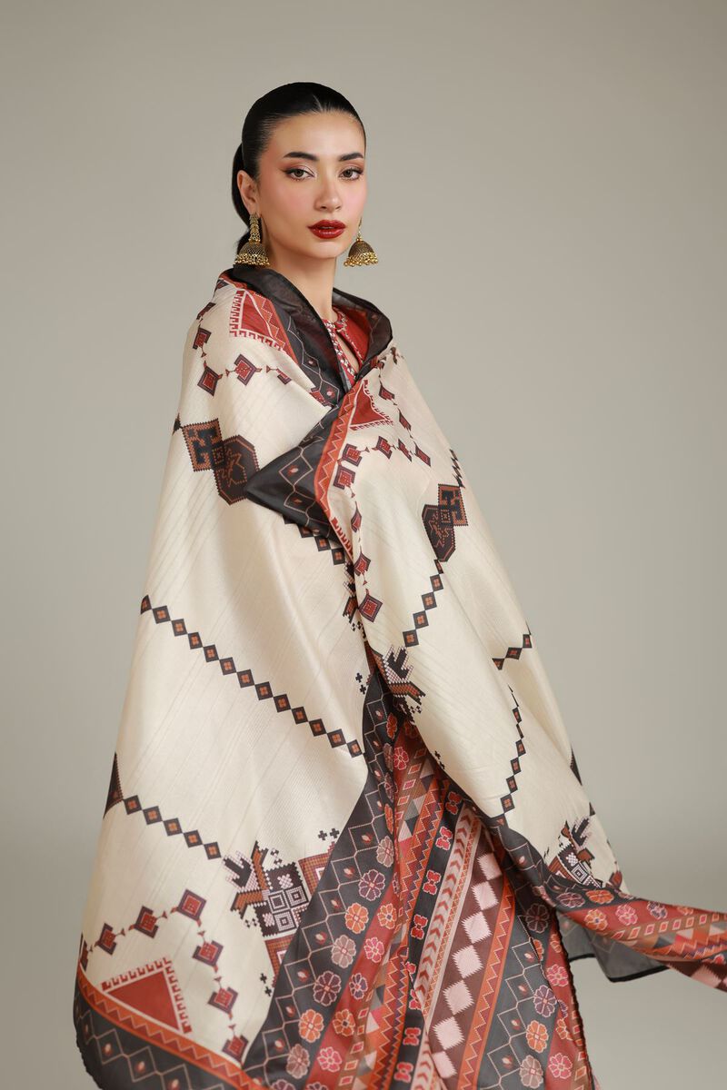 Printed Silk Dupatta