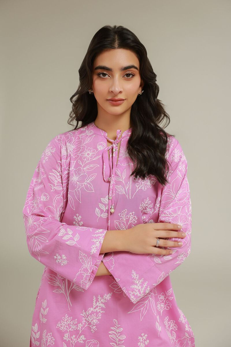 Floral Cambric Kurta