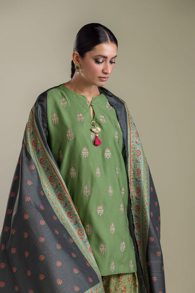 Embroidered Polyester Silk Polyester Silk Dupatta