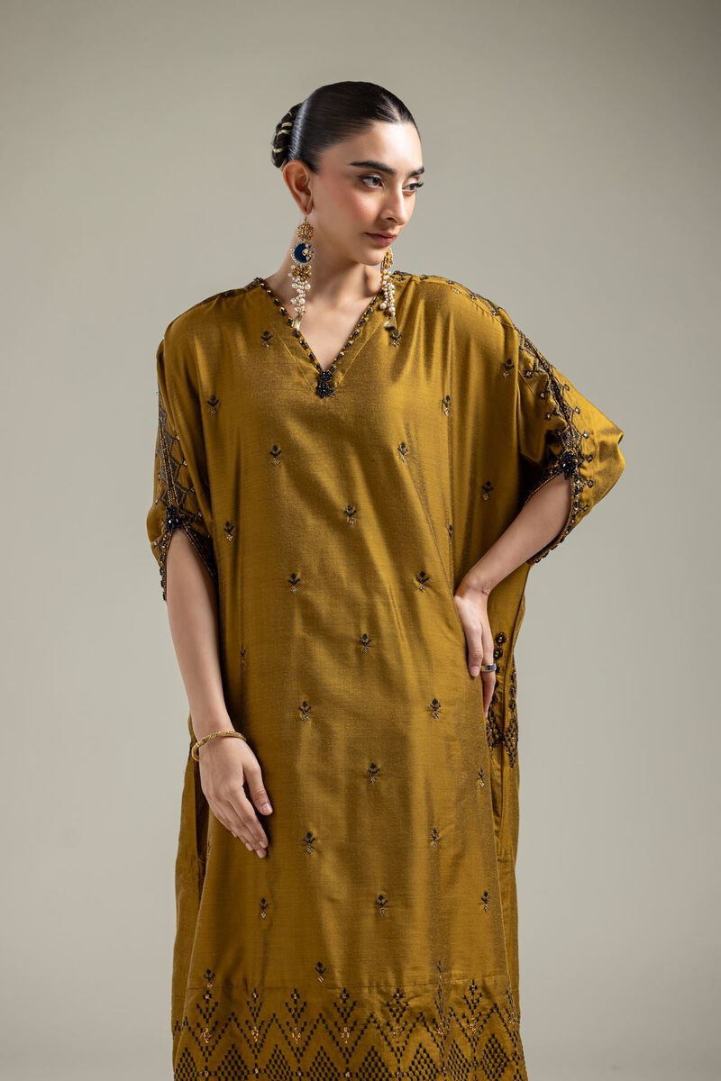 Mustard Longline Kurta