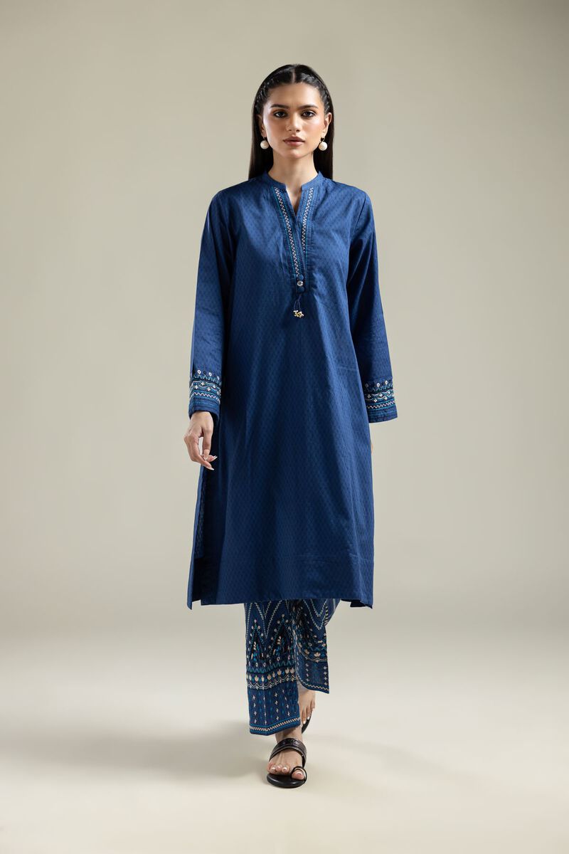 Blue Longline Kurta