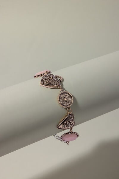Embellished Metal Single Bracelet