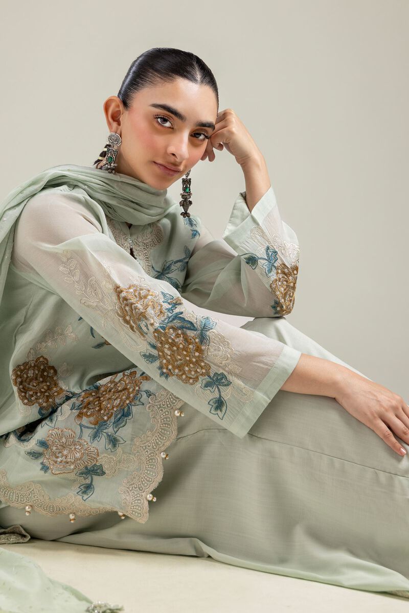 Mint Solid Dupatta