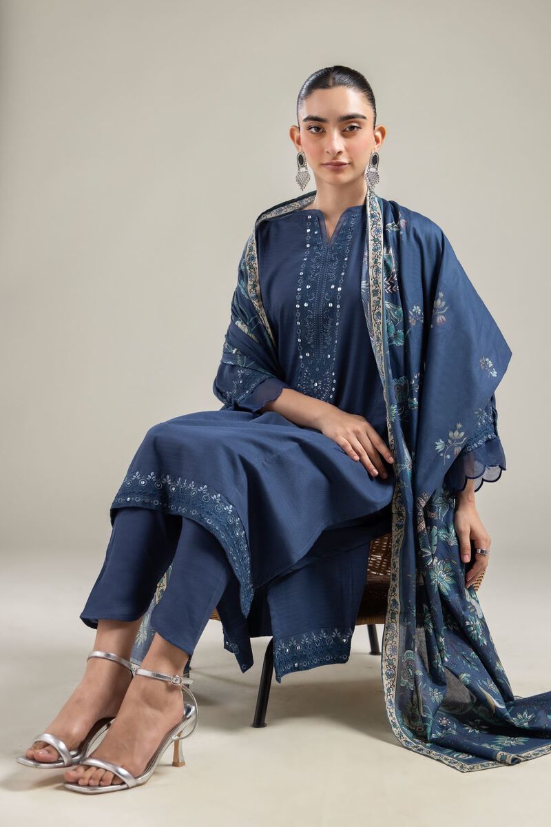 Long Navy Kurta