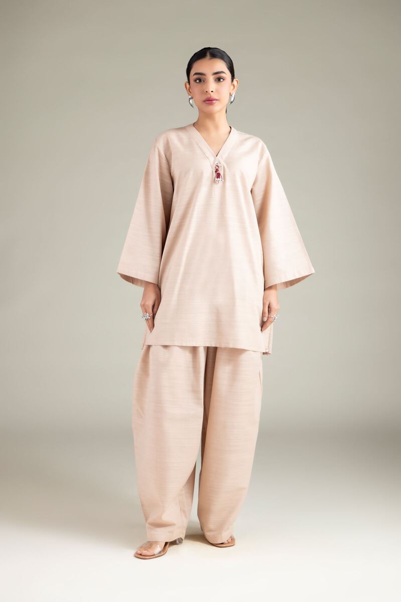 Relaxed Solid Shalwar