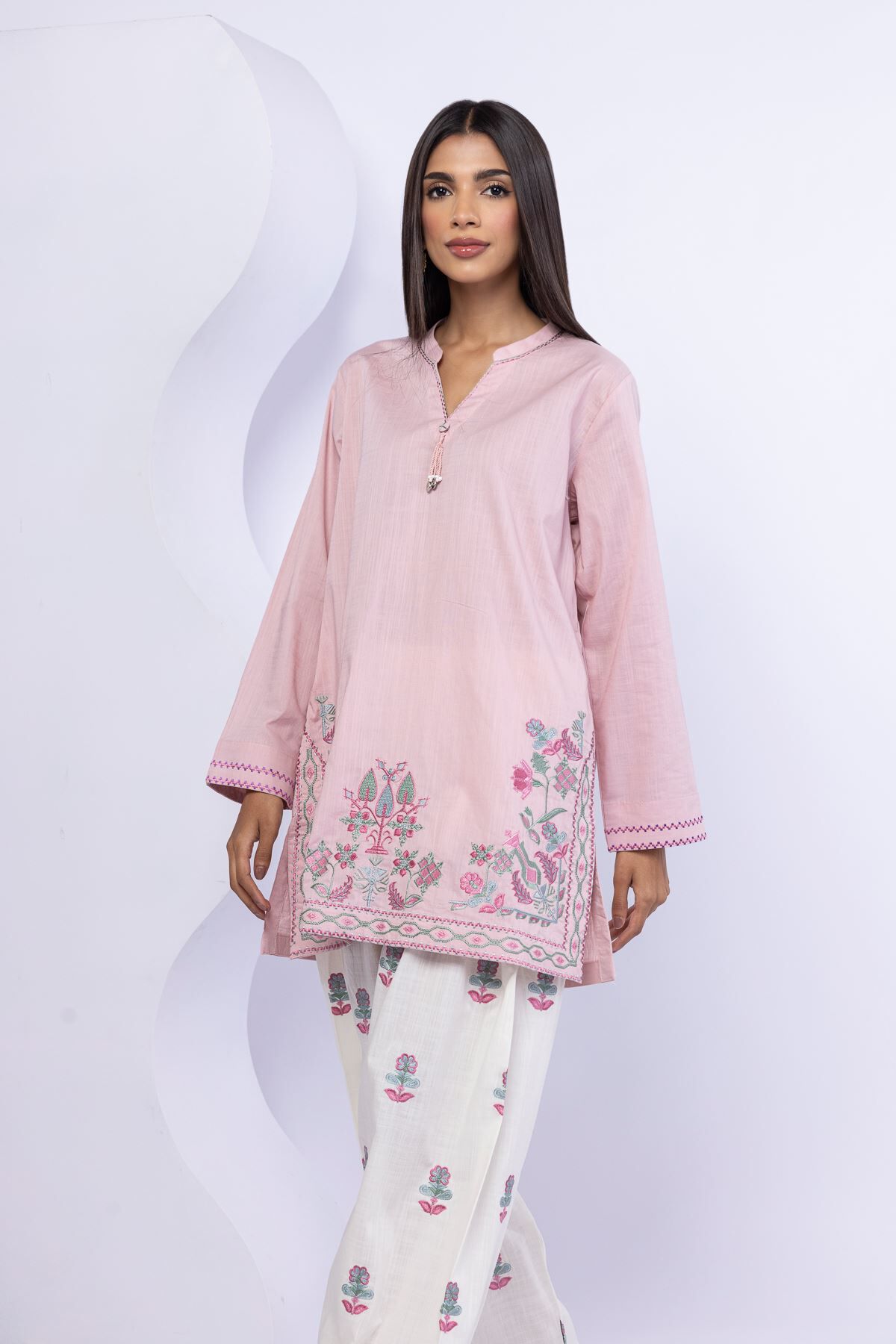 Buy Kurta | 0.0 N/A | 25-05E55-04TA-VG_MULTI | Khaadi Pakistan