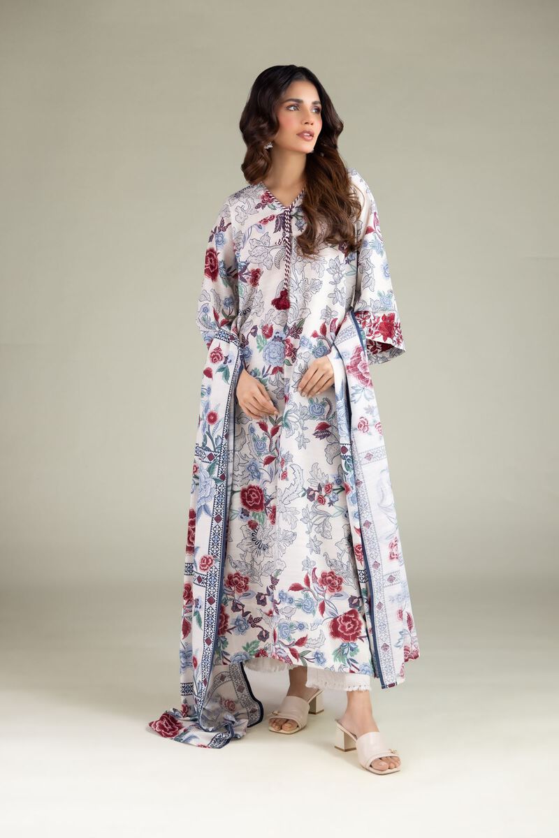 Floral Geometric Dupatta