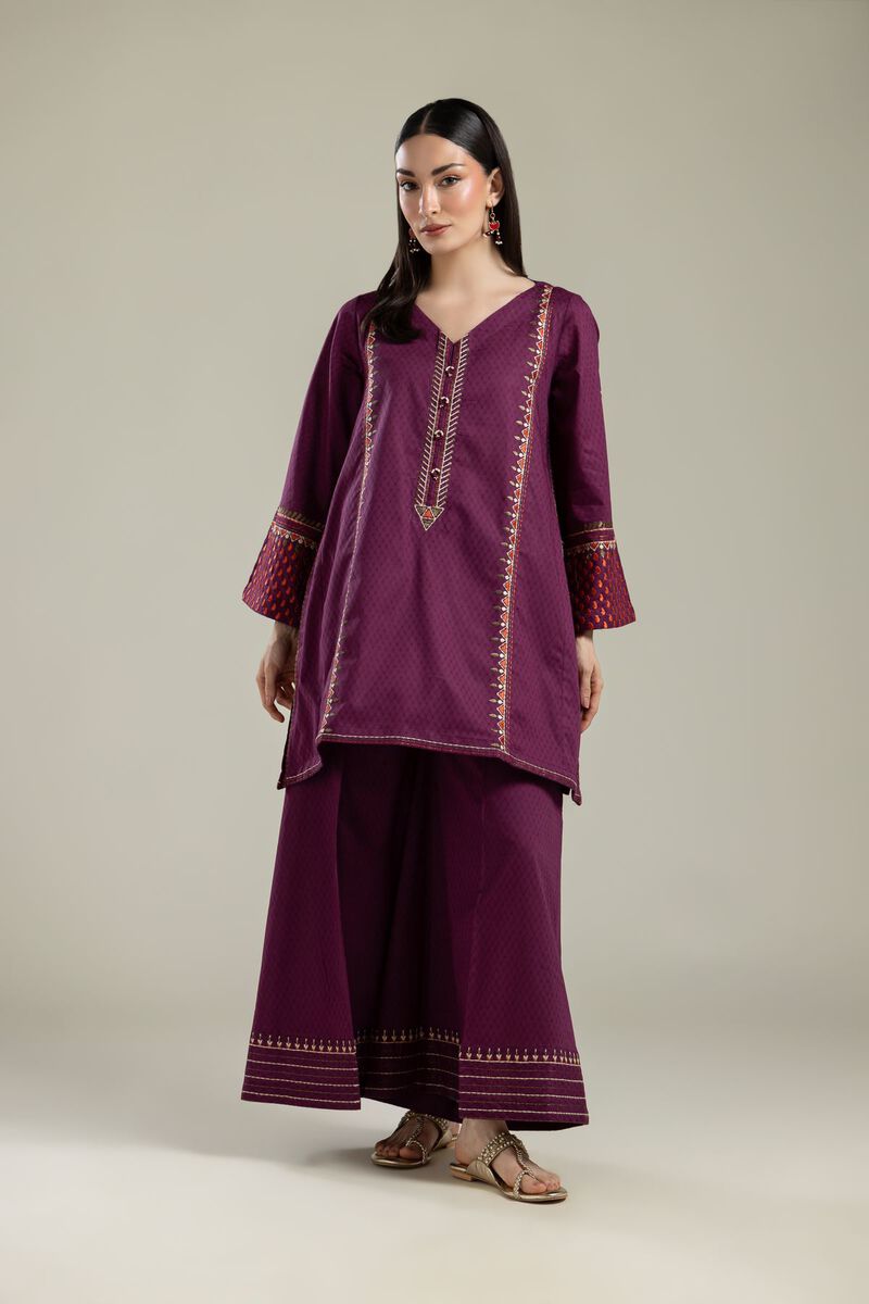 V-Neck Cotton Kurta