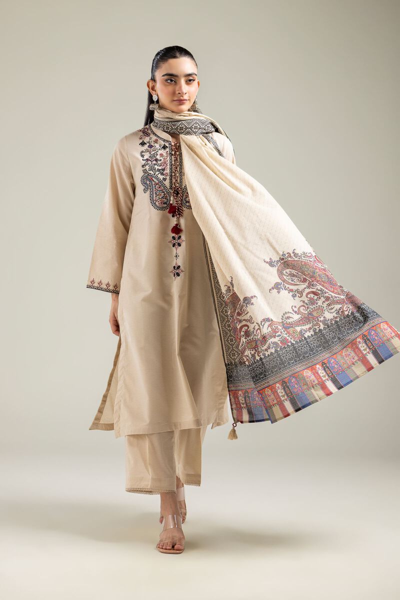 Geometric Tassel Dupatta